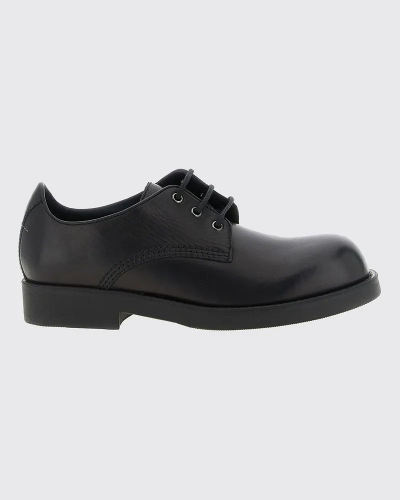 Maison Margiela Derby-Schuhe aus Glattleder mit hinterer Ziernaht Schwarz