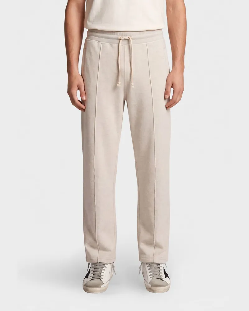 Golden Goose Jogginghose aus reiner Baumwolle mit Kordelzug in der Taille Grau