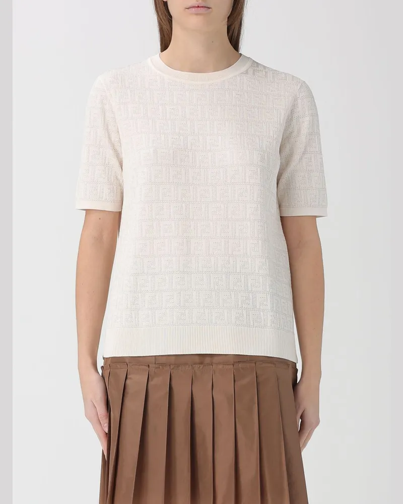 Fendi T-shirt damen Weiß