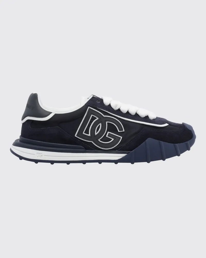 Dolce & Gabbana DOLCE  GABBANA DG Athletic Sneakers von Dolce & Gabbana aus Leder und Nylon mit DG-Monogramm Blau