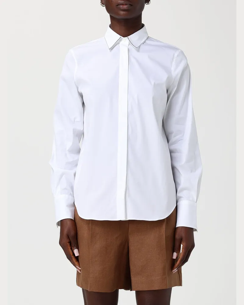 Brunello Cucinelli Hemdbluse damen Weiß