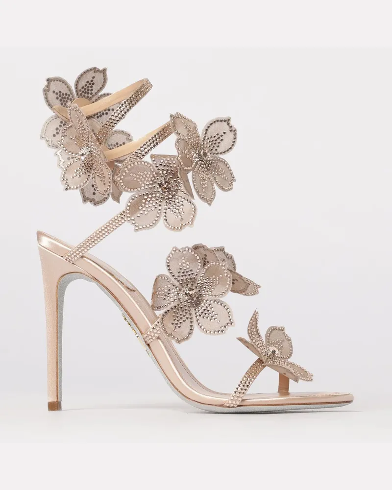 René Caovilla Sandalen mit absatz damen Nude