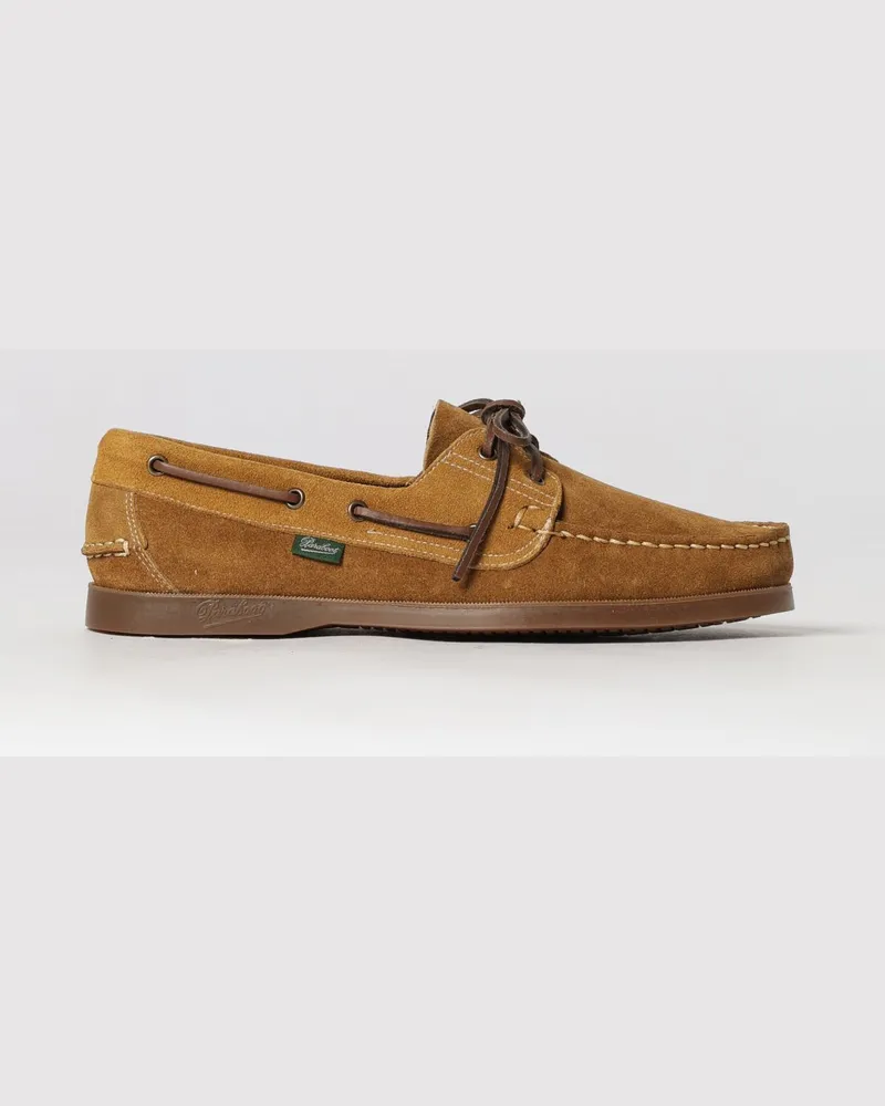 Paraboot Barth Marine Bootsschuhe aus braunem Veloursleder Braun
