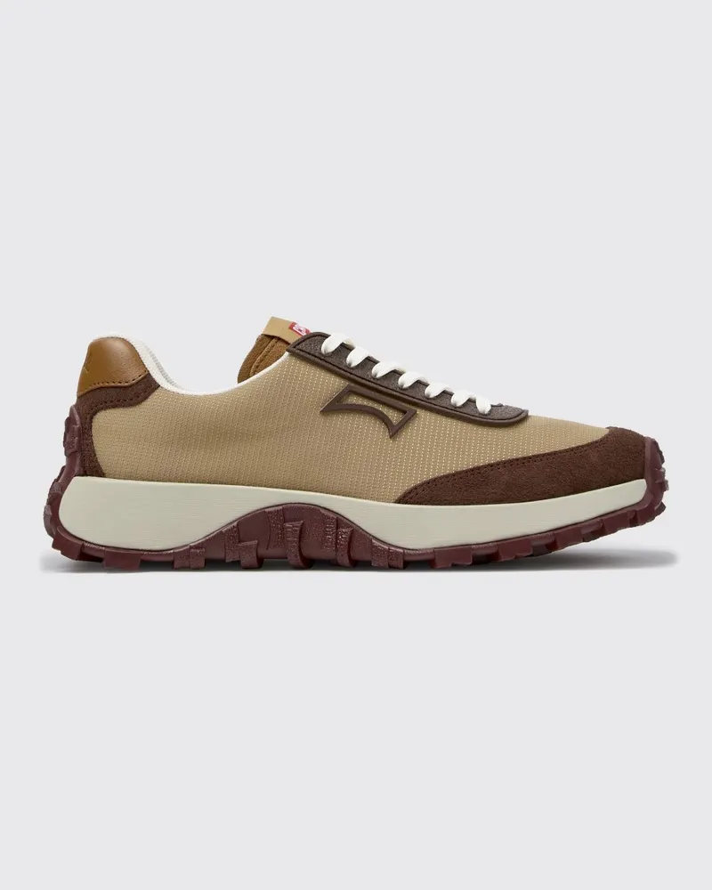 Camper Low-Top-Sneaker Drift Trail aus Nubuk und recyceltem PET mit Vibram-Sohle Braun