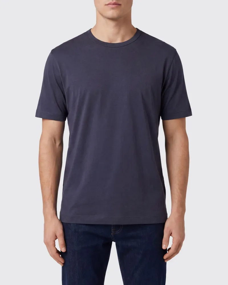 HUGO BOSS Thompson Baumwollmisch-T-Shirt Blau