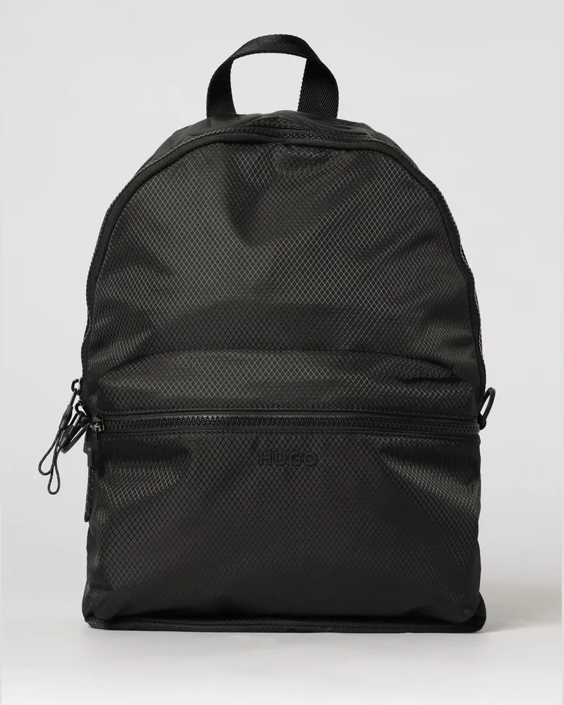 HUGO BOSS Nylon-Rucksack Schwarz