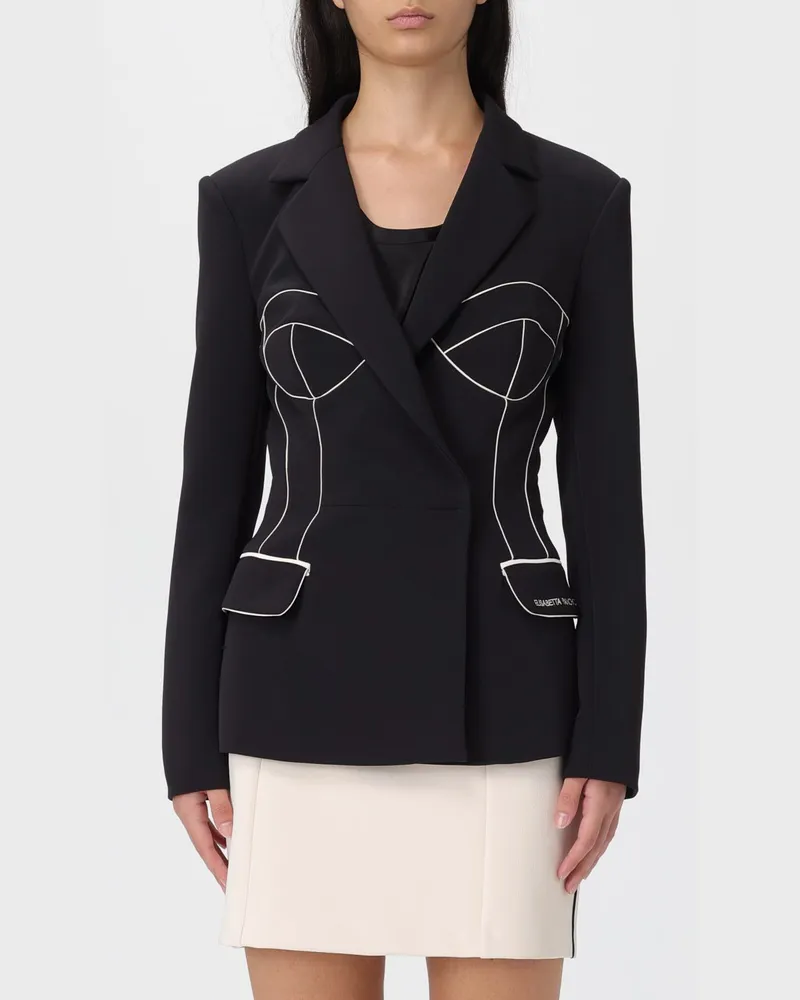 Elisabetta Franchi Blazer damen Schwarz