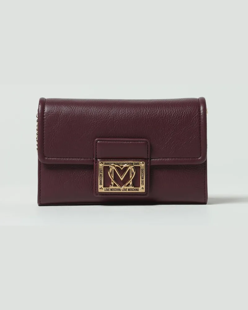 Moschino Handtasche damen Weinrot