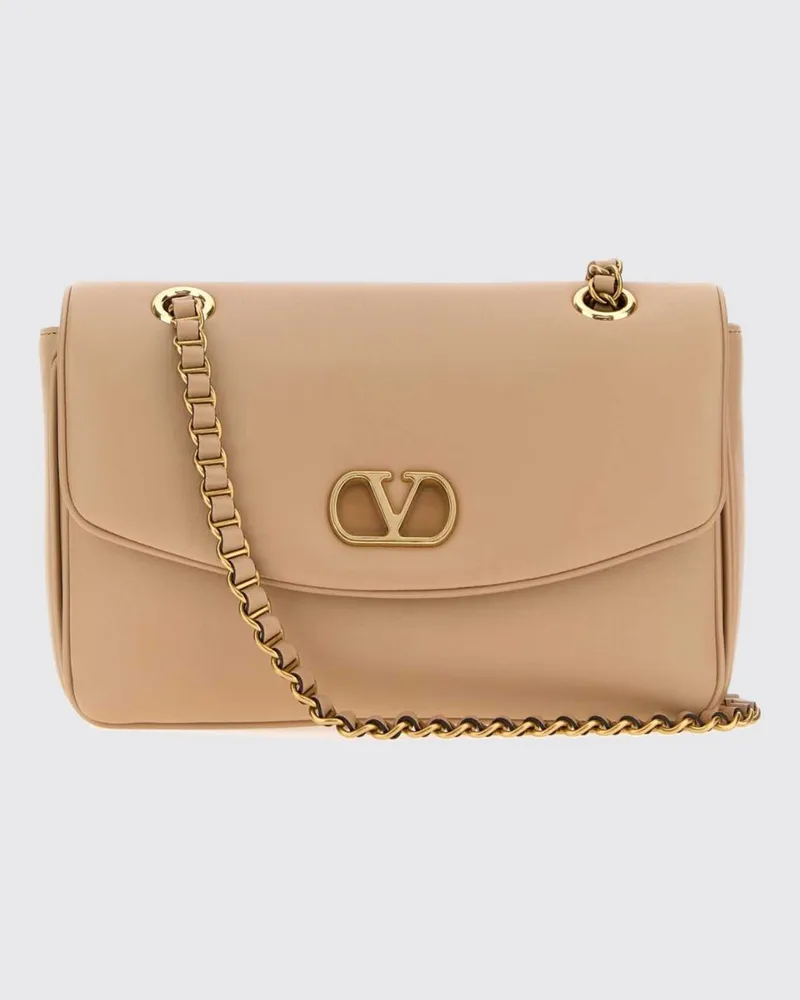 Valentino Garavani Leder-Schultertasche von mit VLogo Signature Pink