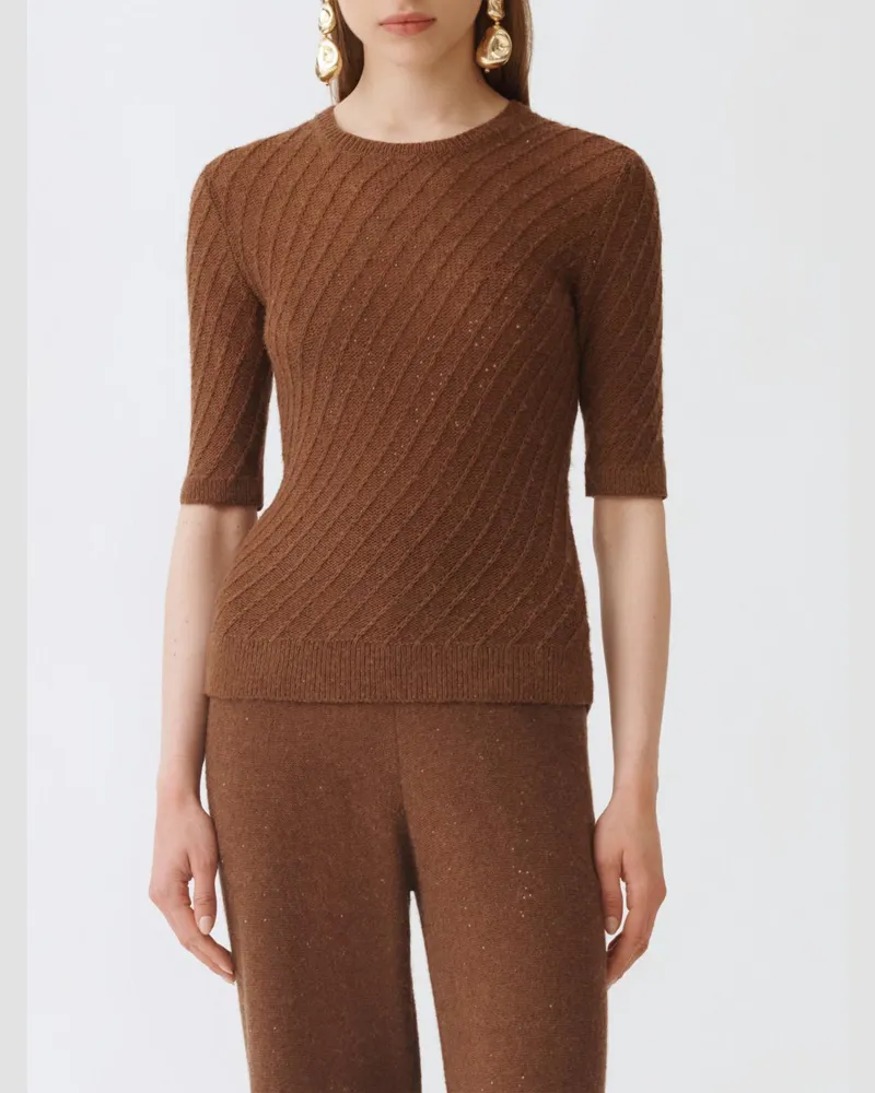 Fabiana Filippi Pullover damen Mahagoni