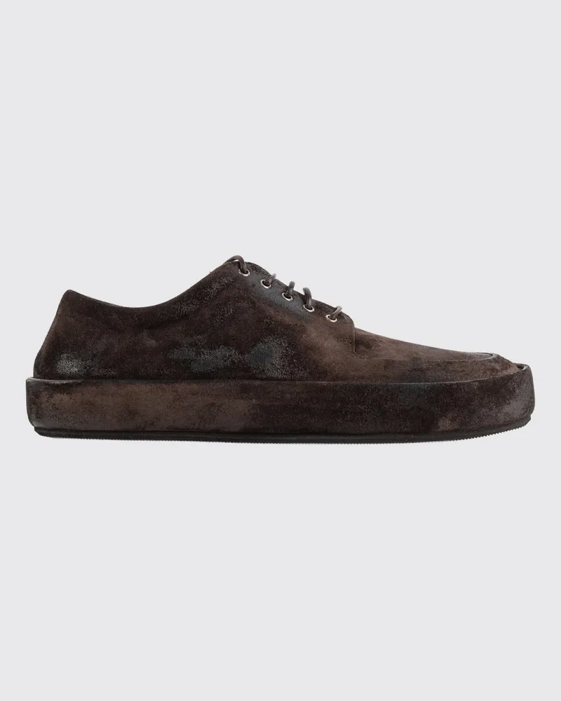 Marsèll Cassapelle Derby-Schuhe aus Kalbswildleder mit Gummisohle Dark