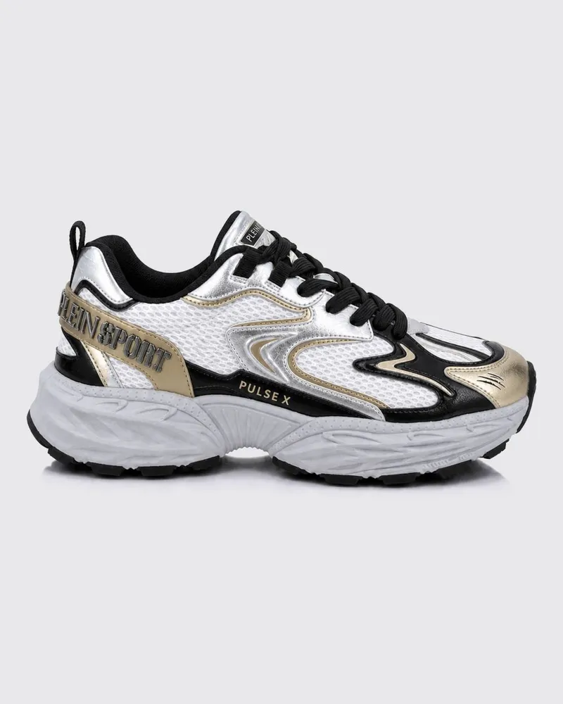 Philipp Plein Pulse X FAFS Multicolor Low-Top-Sneaker mit gekerbter Sohle Yellow