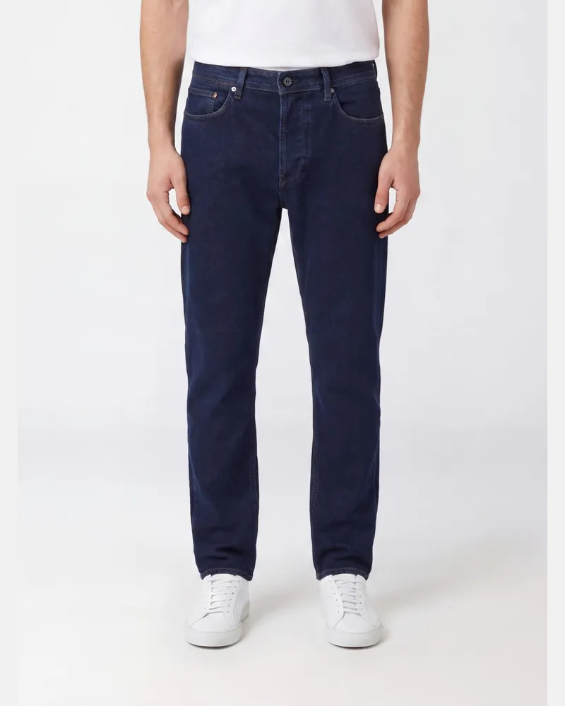Stone Island Fünf-Taschen-Skinny-Jeans aus blauem Baumwoll-Denim Blau