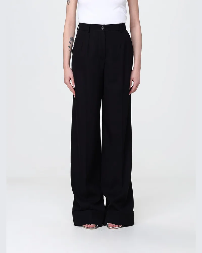 Dolce & Gabbana DOLCE  GABBANA Weite Hose aus Schurwolle Dolce & Gabbana Schwarz