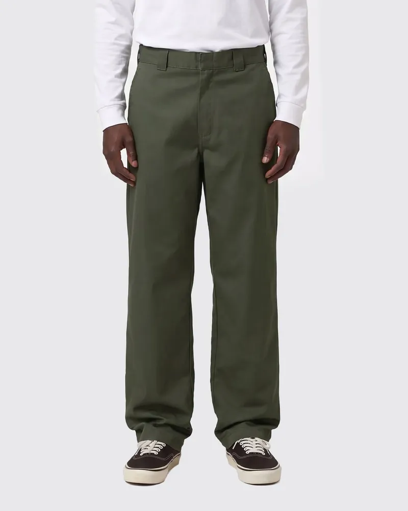 Carhartt WIP Master Hose mit weitem Bein aus Baumwollmischung und mittlerer Leibhöhe Grün