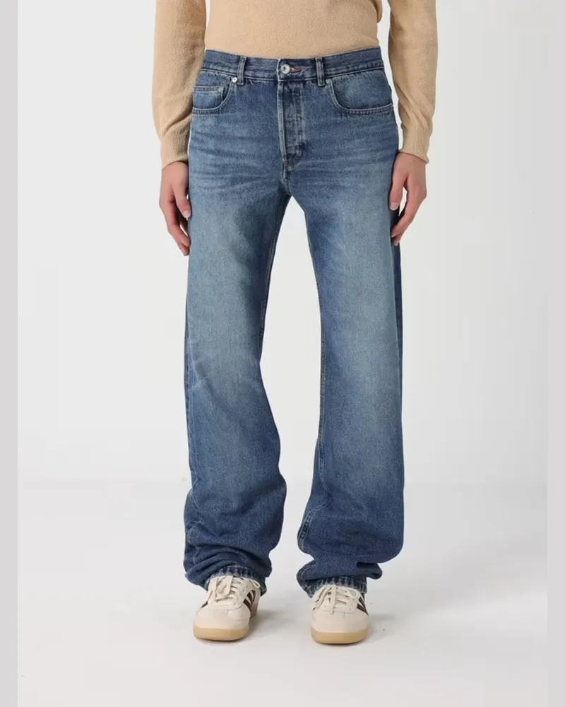 A.P.C. Jeans mit weitem Bein aus Baumwolldenim Blau