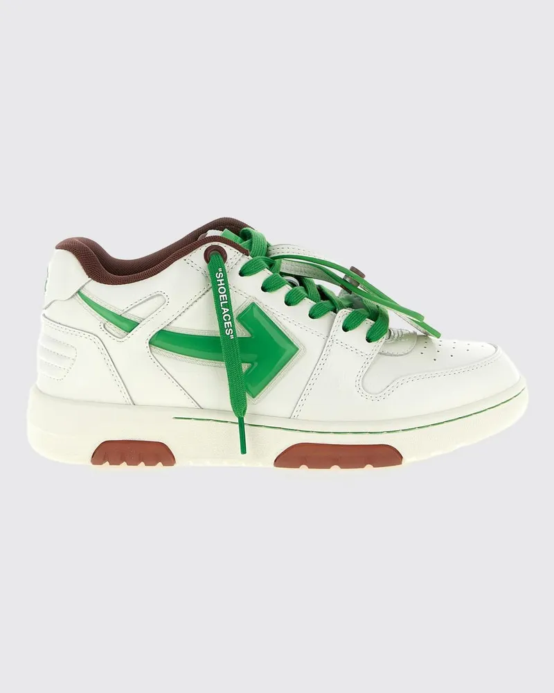 OFF-WHITE Out Of Office Leder-Sneakers Grün