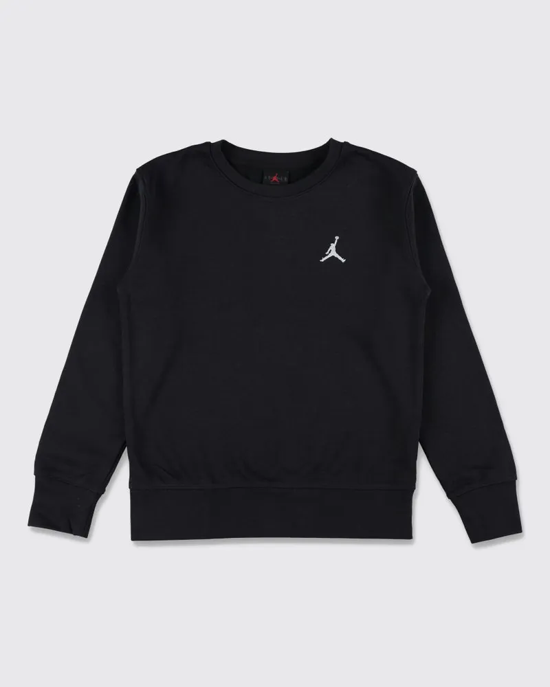 Nike Rundhals-Sweatshirt aus Baumwollmischung von für Kinder mit Kontrastlogo Schwarz