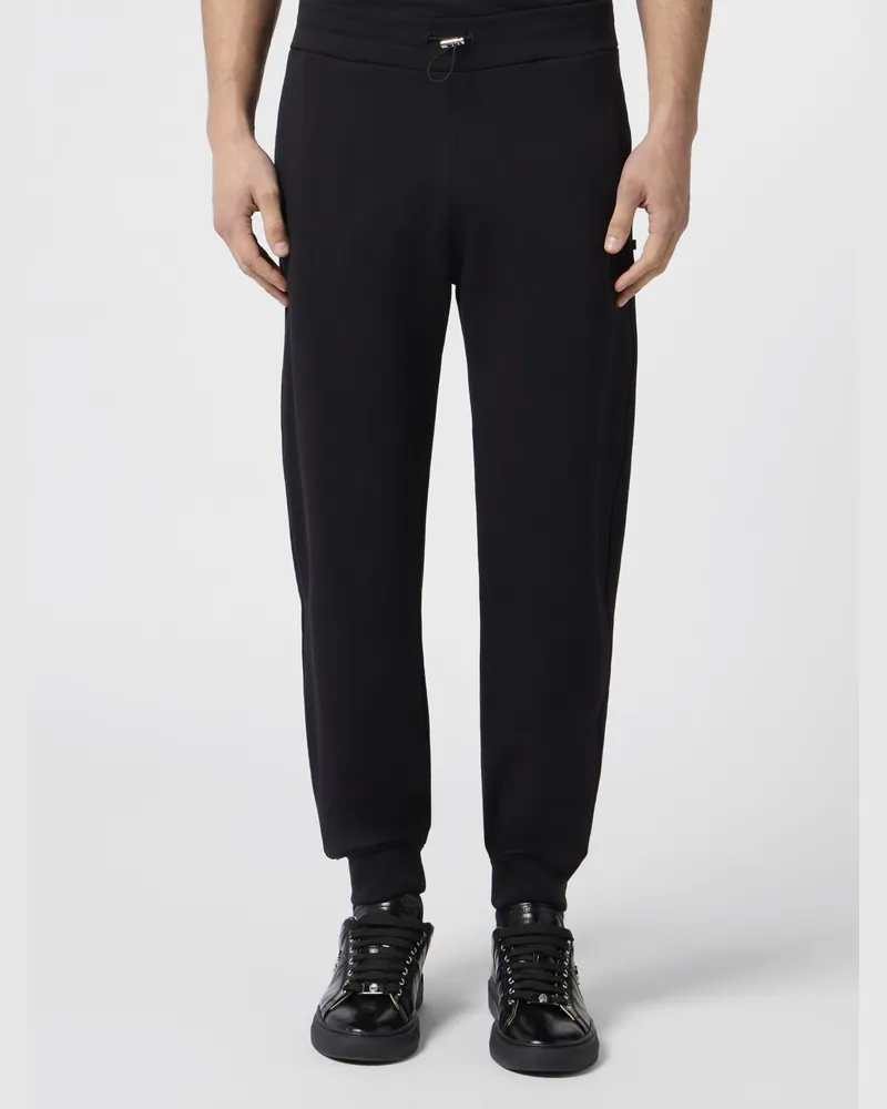 Billionaire Jogginghose aus Baumwolle mit elastischen Bündchen und Kordelzug Schwarz