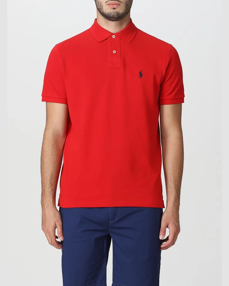 Ralph Lauren Polo-Shirt aus Baumwollpiqué Rot