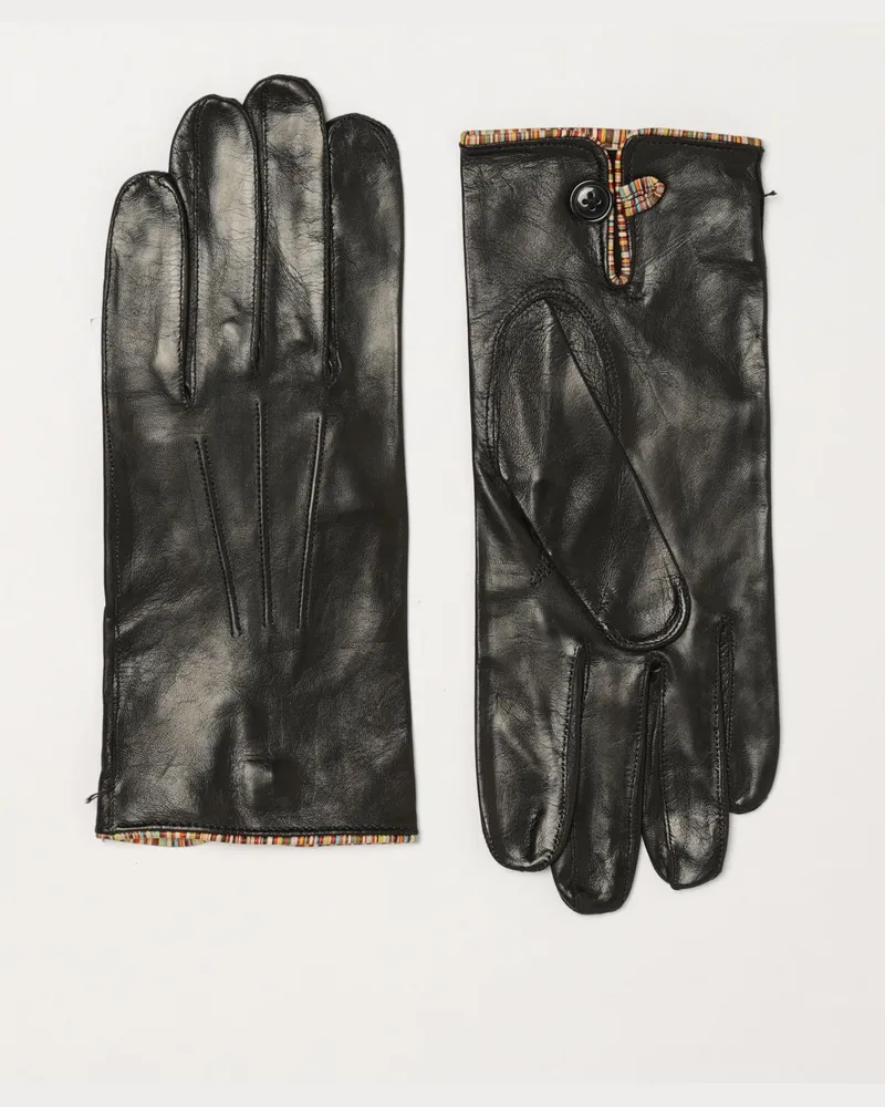 Paul Smith Lammlederhandschuhe Schwarz
