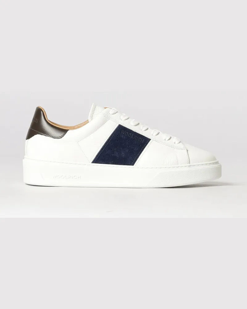 Woolrich Leder-Sneakers Blau