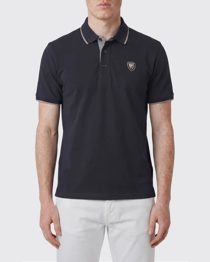 Blauer Polo herren Blau