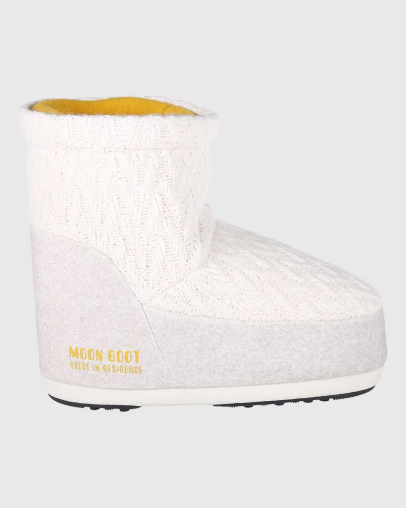 Moon Boot Flache stiefeletten damen Weiß