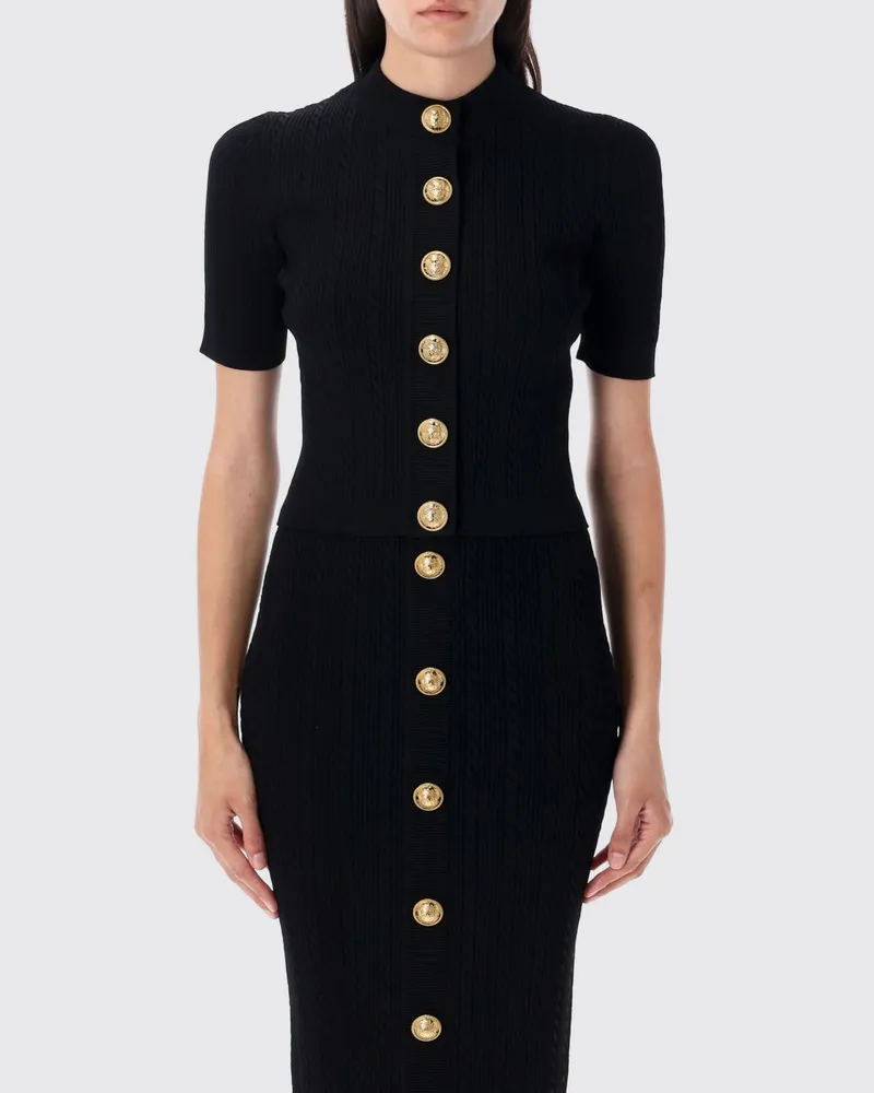 Balmain Strickjacke damen Schwarz