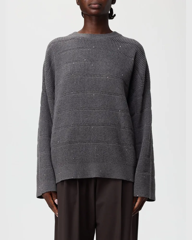 Brunello Cucinelli Pullover damen Grau