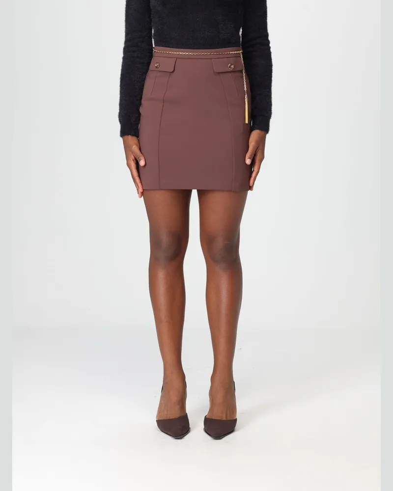 Elisabetta Franchi Rock damen Kaffee