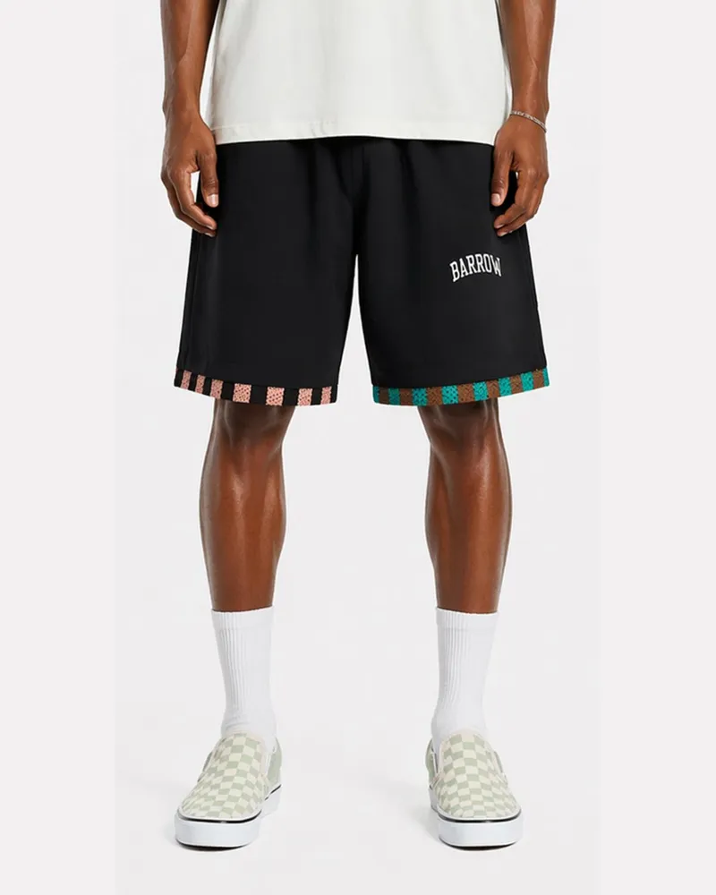 BARROW Baumwollmischung Shorts Schwarz