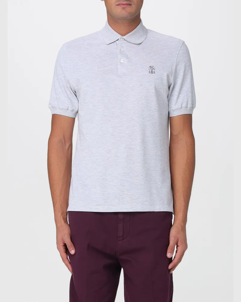Brunello Cucinelli Polo herren Grau