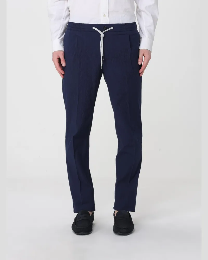 PT TORINO Baumwollhose mit Kordelzug Blau