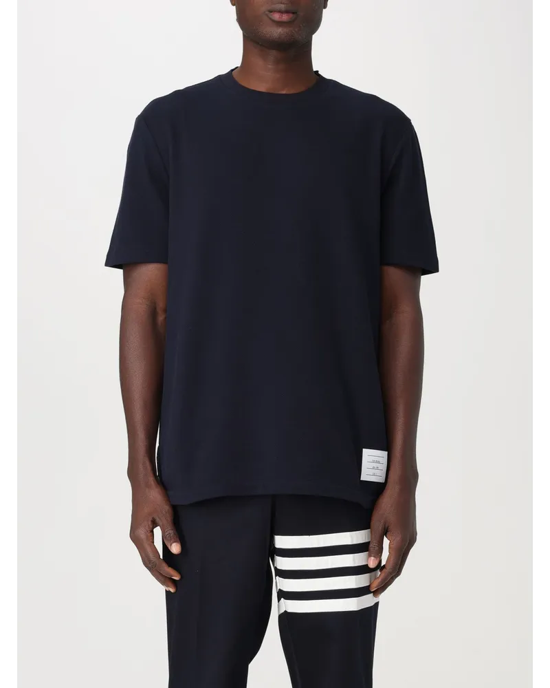 Thom Browne T-shirt herren Blau
