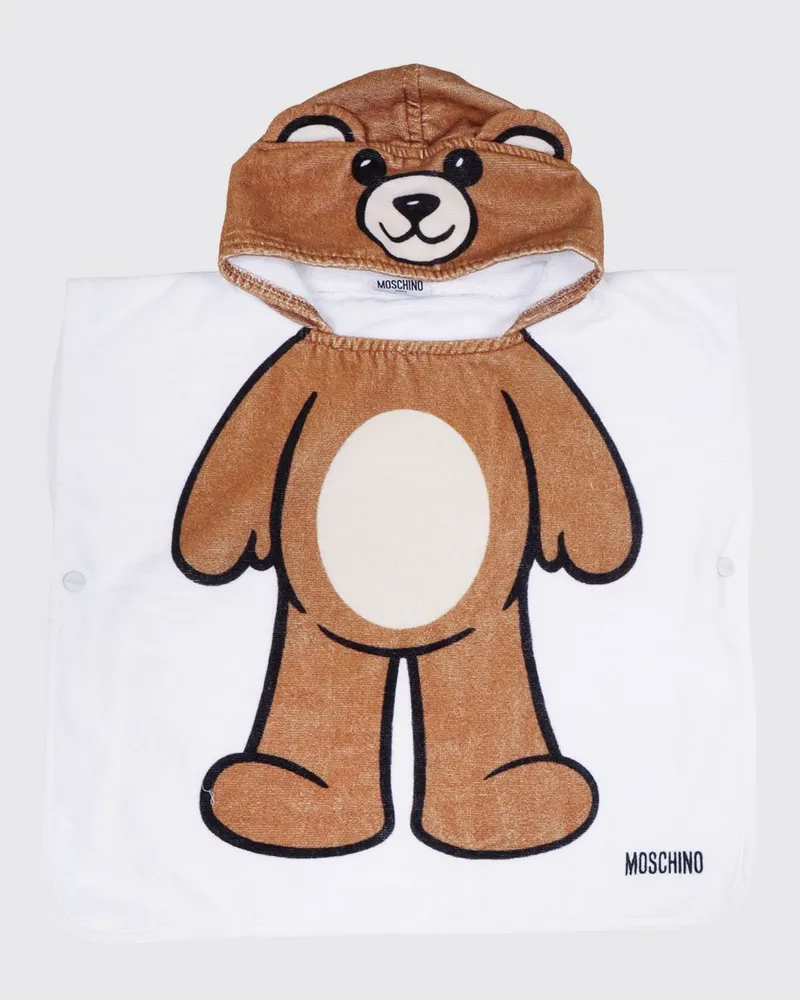 Moschino Bademntel baby kinder Weiß