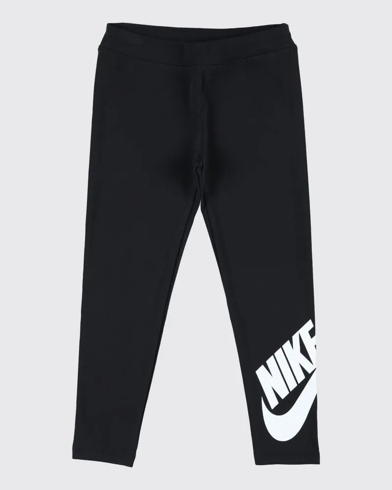 Nike Slim Fit Sport-Leggings für Jungen mit hohem Bund und Logo Schwarz