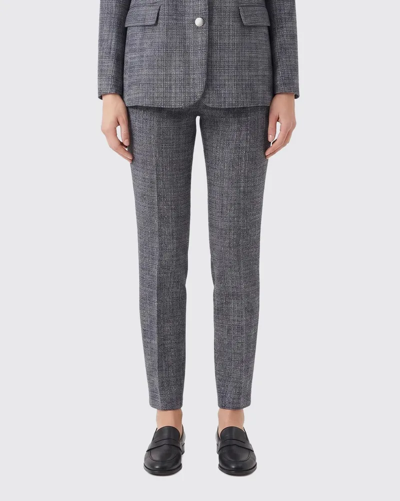 Fabiana Filippi Mittelhohe Skinny-Hose aus Schurwolle Navy