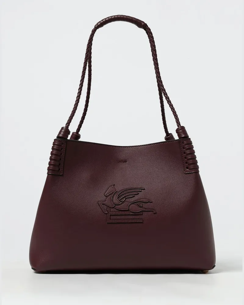 Etro Schultertasche damen Burgunderrot