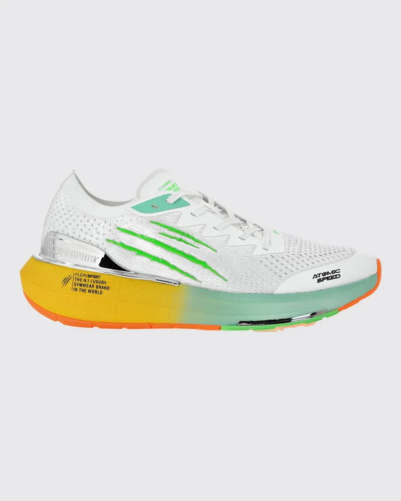 Philipp Plein Sneakers Atomic Speed aus Häkelstrick Weiß