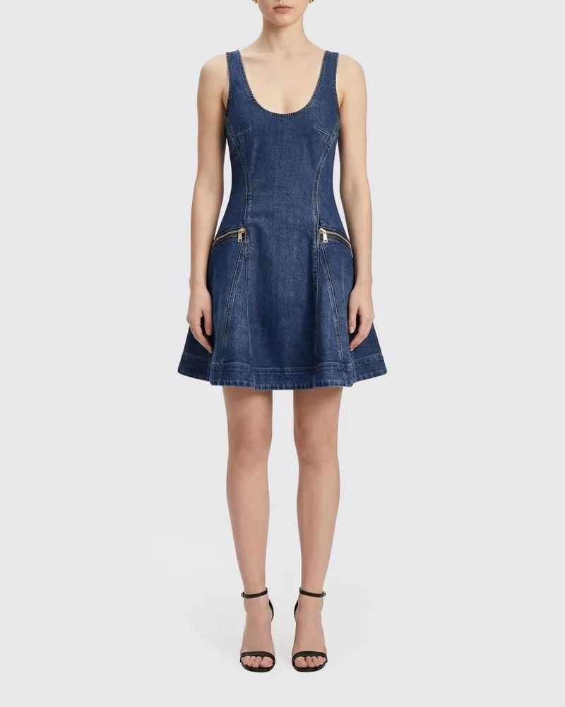 Self-Portrait Kleid damen Blau