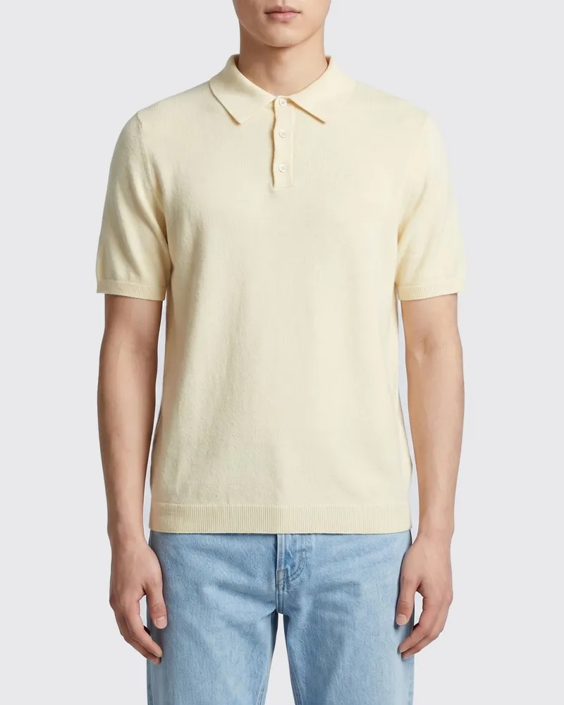 Roberto Collina Polo herren Beige