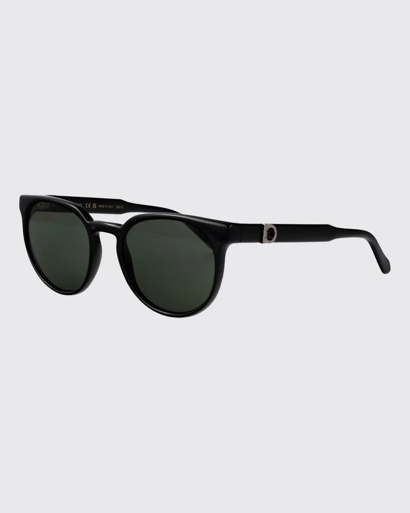 Ferragamo Cat-Eye-Sonnenbrille von aus Acetat mit Gancini-Logo und dunklen Gläsern Schwarz