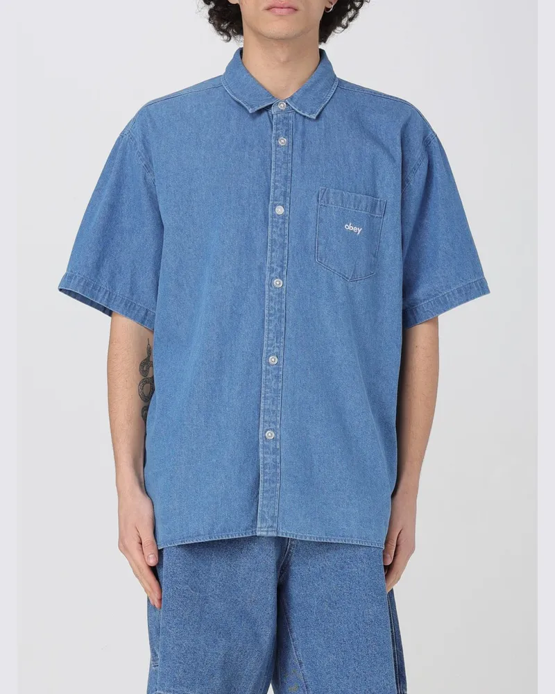 Obey Hemd herren Indigo