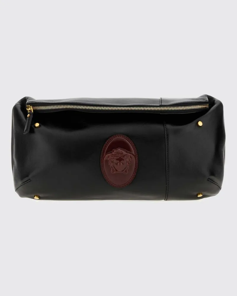 Versace Lou Gürteltasche aus Nappaleder Schwarz