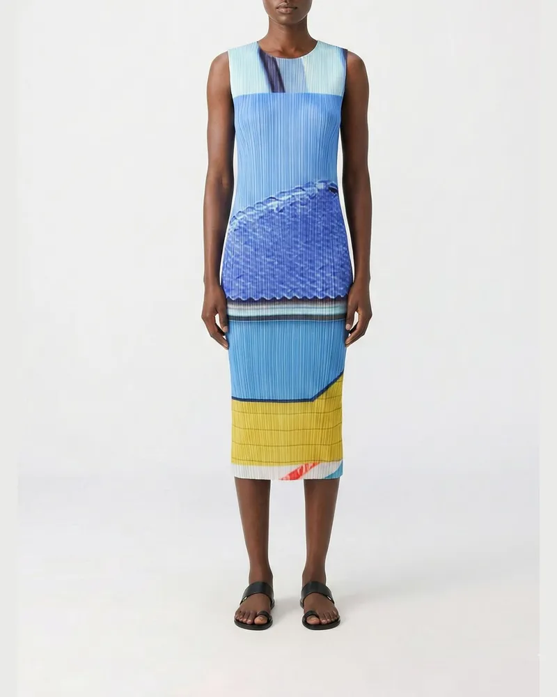 Issey Miyake Kleid damen Blau