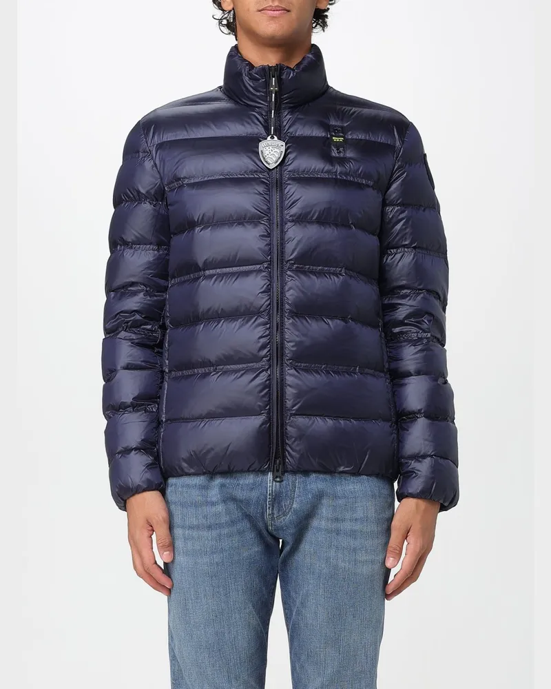 Blauer Jacke herren Blau