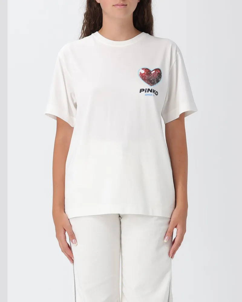 Pinko T-shirt damen Weiß