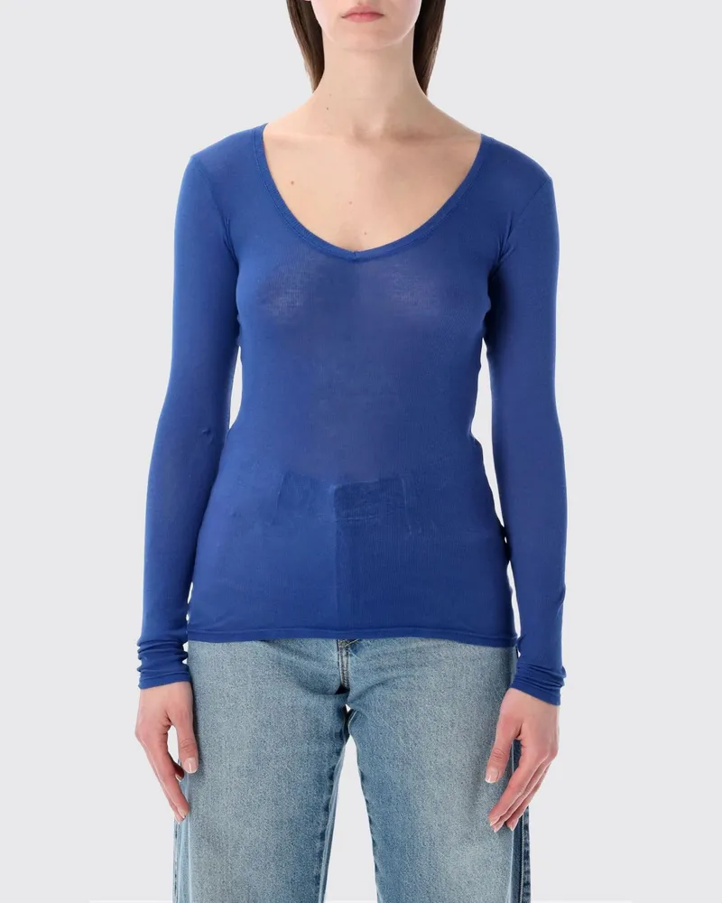American Vintage T-shirt damen Blau
