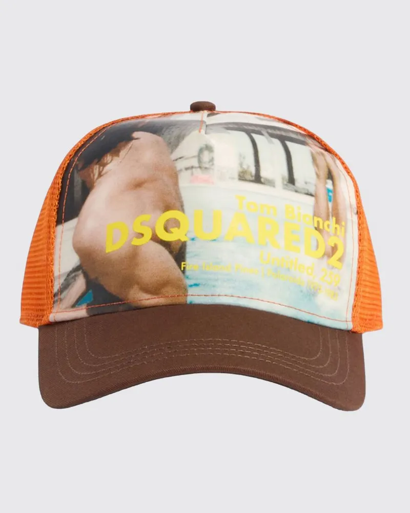 Dsquared2 Baseballkappe aus Polyester mit Grafikdruck und Logo Bunt